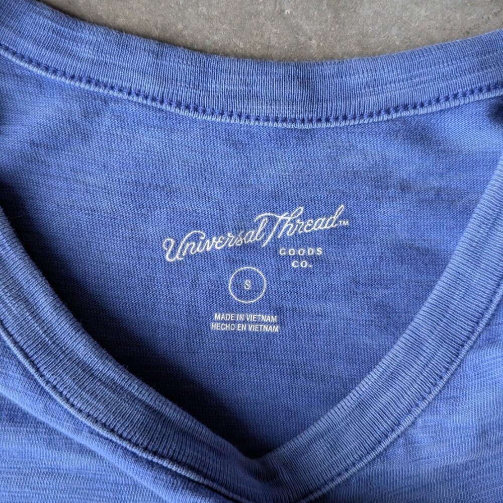 Universal Thread Blue Ruffle Sleeve Mini Shift Dr… - image 5